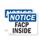 Signmission FACP Inside, 10 in W x Rectangle, Plastic OS-2PACK-NS-P-710-L-12409 - alternate 1
